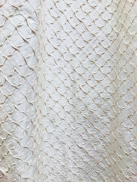Designer 100% Silk Taffeta Quilted Drapery Fabric- Ivory- Sold By The Yard - Fancy Styles Fabric Pierre Frey Lee Jofa
