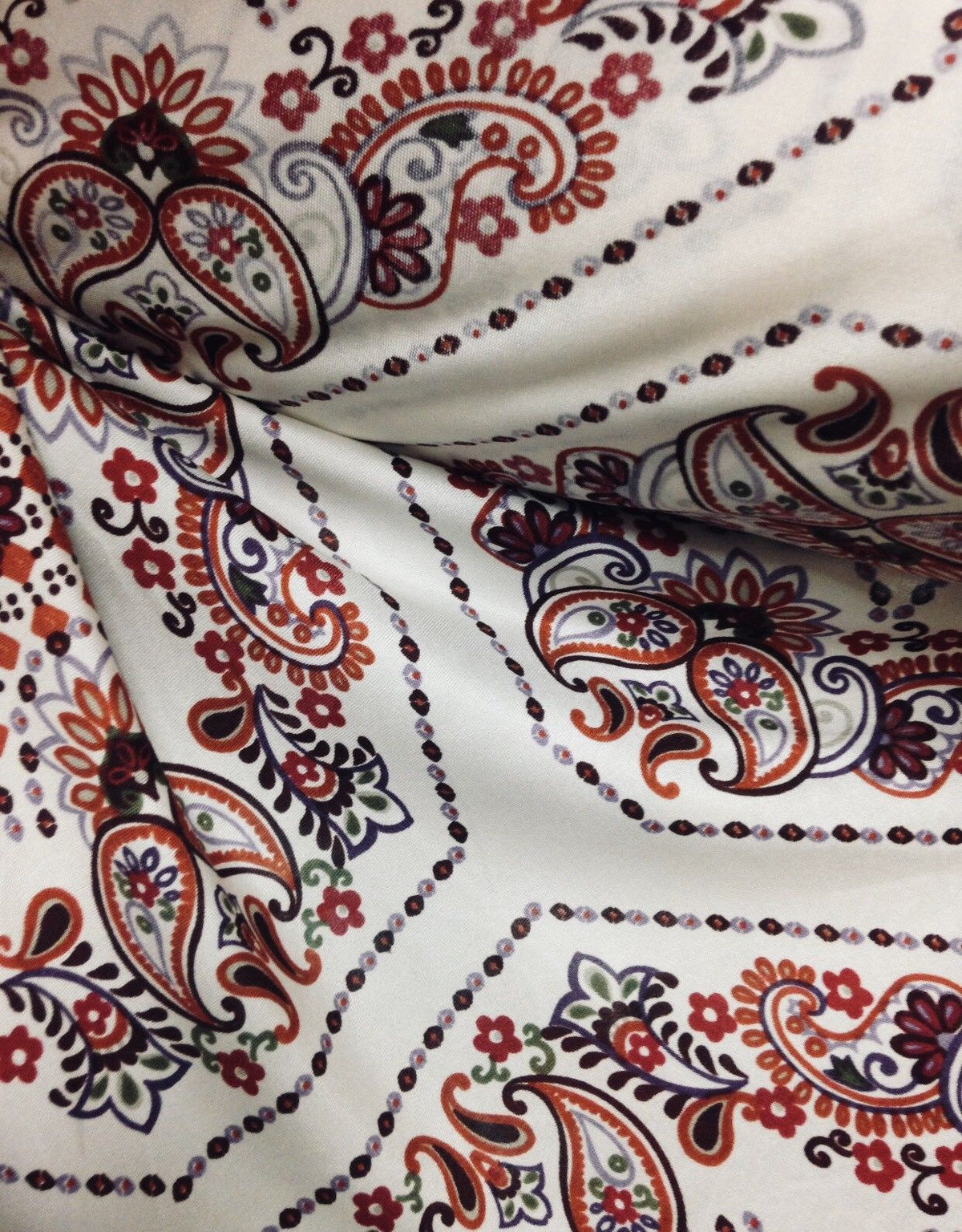 Close-Out Designer Runway 100% Silk Jersey Fabric Floral On White-  Sold by yard - Fancy Styles Fabric Pierre Frey Lee Jofa