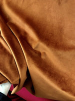 NEW Designer Burnt Orange Velvet Upholstery And Drapery Fabric - Fancy Styles Fabric Pierre Frey Lee Jofa Brunschwig & Fils