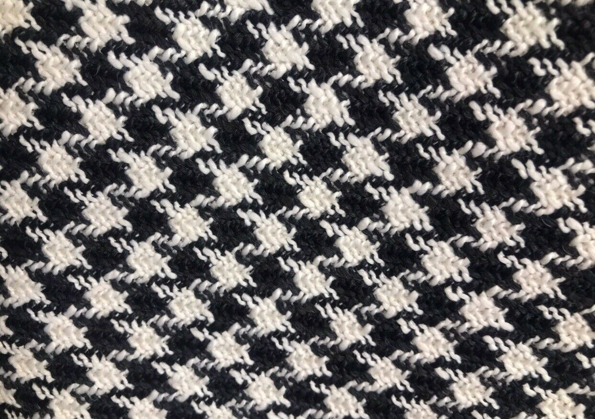 NEW! Designer Upholstery Heavyweight Tweed Fabric- Gingham Houndstooth BTY - Fancy Styles Fabric Pierre Frey Lee Jofa Brunschwig & Fils