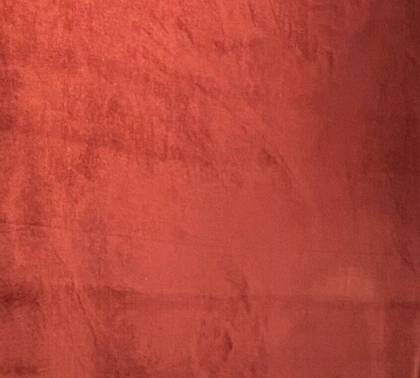 NEW! Designer Soft Heavy Weight Cotton Velvet Fabric -Burnt Red - Upholstery BTY - Fancy Styles Fabric Pierre Frey Lee Jofa Brunschwig & Fils