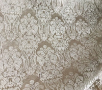 SALE Dophine Elena Designer Brocade Satin Damask Fabric- Antique Rose Gold- By The yard - Fancy Styles Fabric Pierre Frey Lee Jofa Brunschwig & Fils