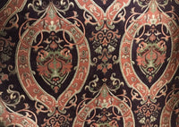 NEW Lady Kate Designer Velvet Chenille Burnout Upholstery Fabric - Plum & Coral- Heavy - Fancy Styles Fabric Pierre Frey Lee Jofa Brunschwig & Fils