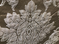 NEW! Gold Taupe Brocade Satin Upholstery Decorating Fabric - Fancy Styles Fabric Boutique
