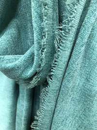 SWATCH Designer Lightweight Chenille Fabric - Turquoise- Double Sided - Fancy Styles Fabric Pierre Frey Lee Jofa Brunschwig & Fils