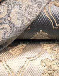 NEW Princess Clara Designer Satin Damask Upholstery Drapery Fabric - Ivory BTY - Fancy Styles Fabric Pierre Frey Lee Jofa Brunschwig & Fils