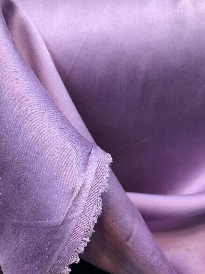 NEW Lavender Lilac Silk Stretch (Sueded) Sandwashed Charmeuse Fabric Sold by yard - Fancy Styles Fabric Pierre Frey Lee Jofa Brunschwig & Fils
