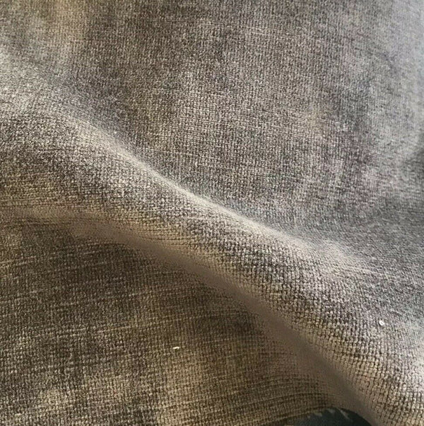 NEW Designer Antique Inspired Velvet Upholstery Fabric - Mushroom Taupe- BTY - Fancy Styles Fabric Pierre Frey Lee Jofa Brunschwig & Fils