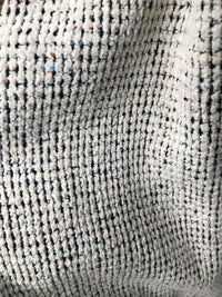 SALE! Designer Chunky Chenille Fabric - White With Color Yarns- Upholstery - Fancy Styles Fabric Pierre Frey Lee Jofa Brunschwig & Fils
