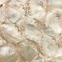 NEW! 110” Wide Designer Sheer Voile and Pink Lurex Drapery Fabric - Fancy Styles Fabric Pierre Frey Lee Jofa Brunschwig & Fils