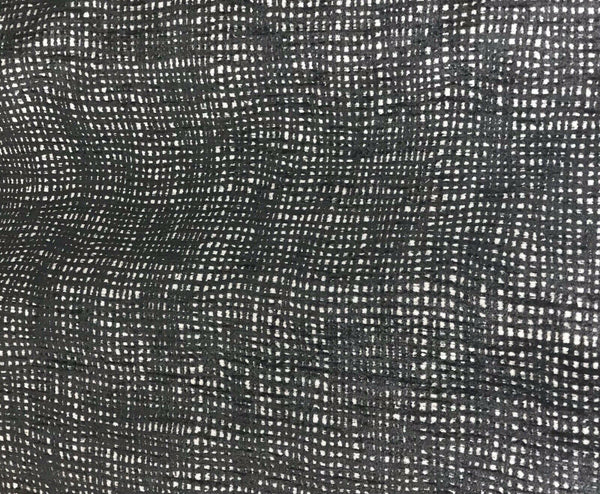 NEW Designer Upholstery Nubby Tweed Chenille Gingham Fabric- Black White - Fancy Styles Fabric Pierre Frey Lee Jofa Brunschwig & Fils