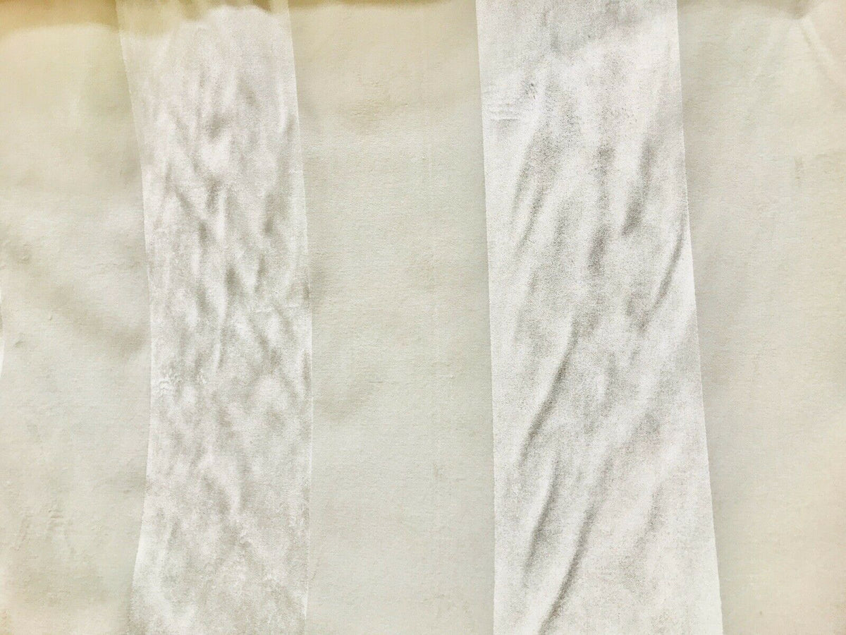 NEW Lady Gabriella Designer Velvet Striped Drapery & Upholstery Fabric - Ivory BTY - Fancy Styles Fabric Pierre Frey Lee Jofa Brunschwig & Fils
