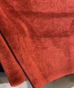 NEW! Designer Soft Heavy Weight Cotton Velvet Fabric -Burnt Red - Upholstery BTY - Fancy Styles Fabric Pierre Frey Lee Jofa Brunschwig & Fils