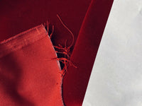 NEW! Prince Oliver - Designer 100% Cotton Made In Belgium Upholstery Velvet Fabric - Blood Red - Fancy Styles Fabric Pierre Frey Lee Jofa Brunschwig & Fils