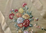 NEW Designer 100% Silk Taffeta Dupioni Decorating Fabric Embroidery Floral Gold - Fancy Styles Fabric Pierre Frey Lee Jofa Brunschwig & Fils