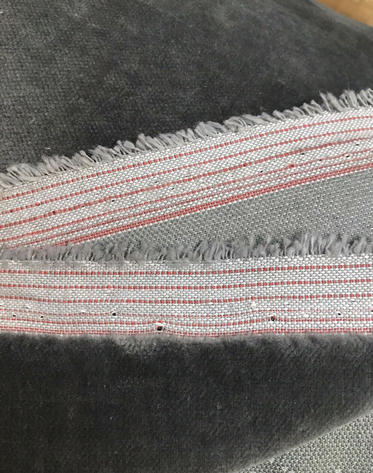 NEW! Prince Burgess - Designer SOFT Heavyweight Velvet Upholstery Fabric - Grey - Fancy Styles Fabric Pierre Frey Lee Jofa Brunschwig & Fils