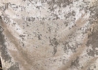 SWATCH- Designer Italian Crushed Velvet Chenille Upholstery Fabric - Silver Gray - Fancy Styles Fabric Boutique