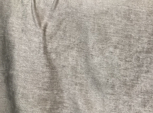 SWATCH: Designer Velvet Chenille Fabric - Antique Silver Gray - Upholstery - Fancy Styles Fabric Boutique