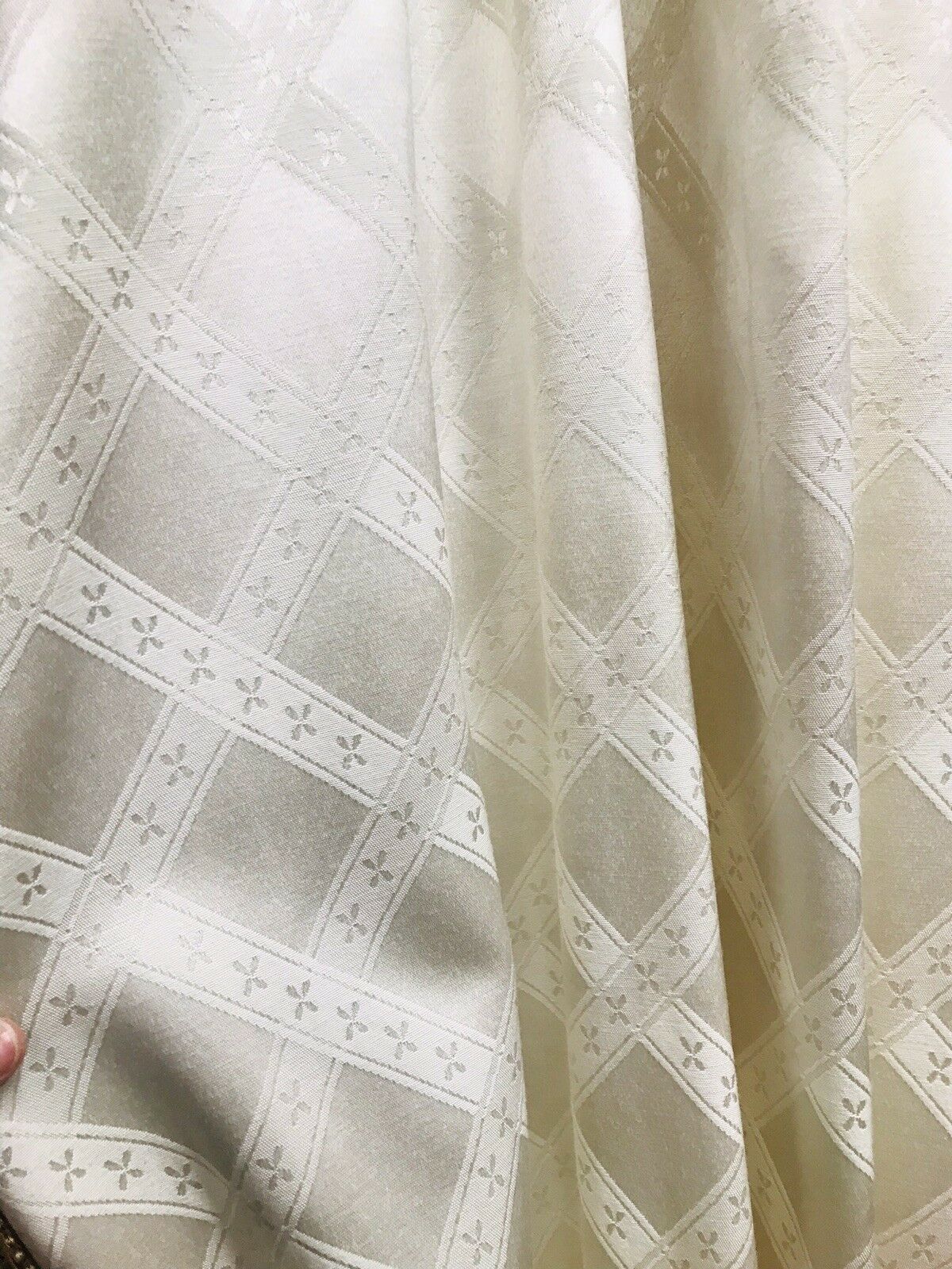 NEW SALE! Lady Beth Designer Brocade Drapery Fabric- Ivory- Upholstery Damask - Fancy Styles Fabric Pierre Frey Lee Jofa Brunschwig & Fils
