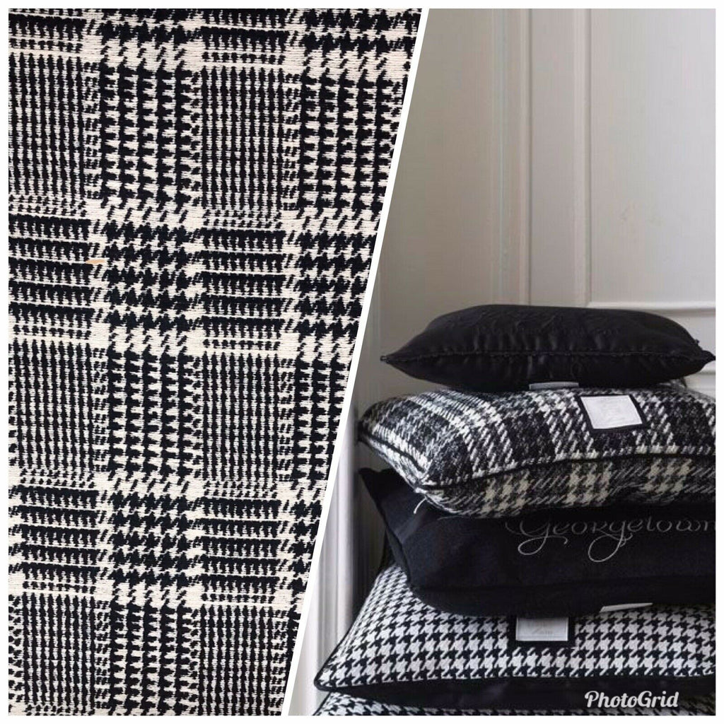 Designer Upholstery Heavyweight Tweed Fabric- Plaid Tartan BTY - Fancy Styles Fabric Pierre Frey Lee Jofa Brunschwig & Fils