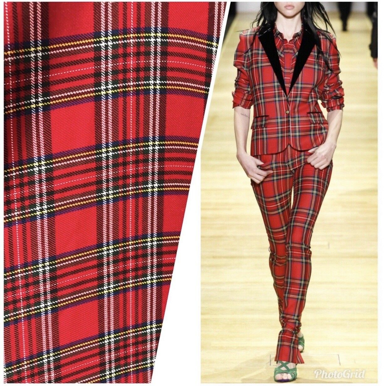 ☆ RED TARTAN S ☆ Royal Stewart inspired Fabric