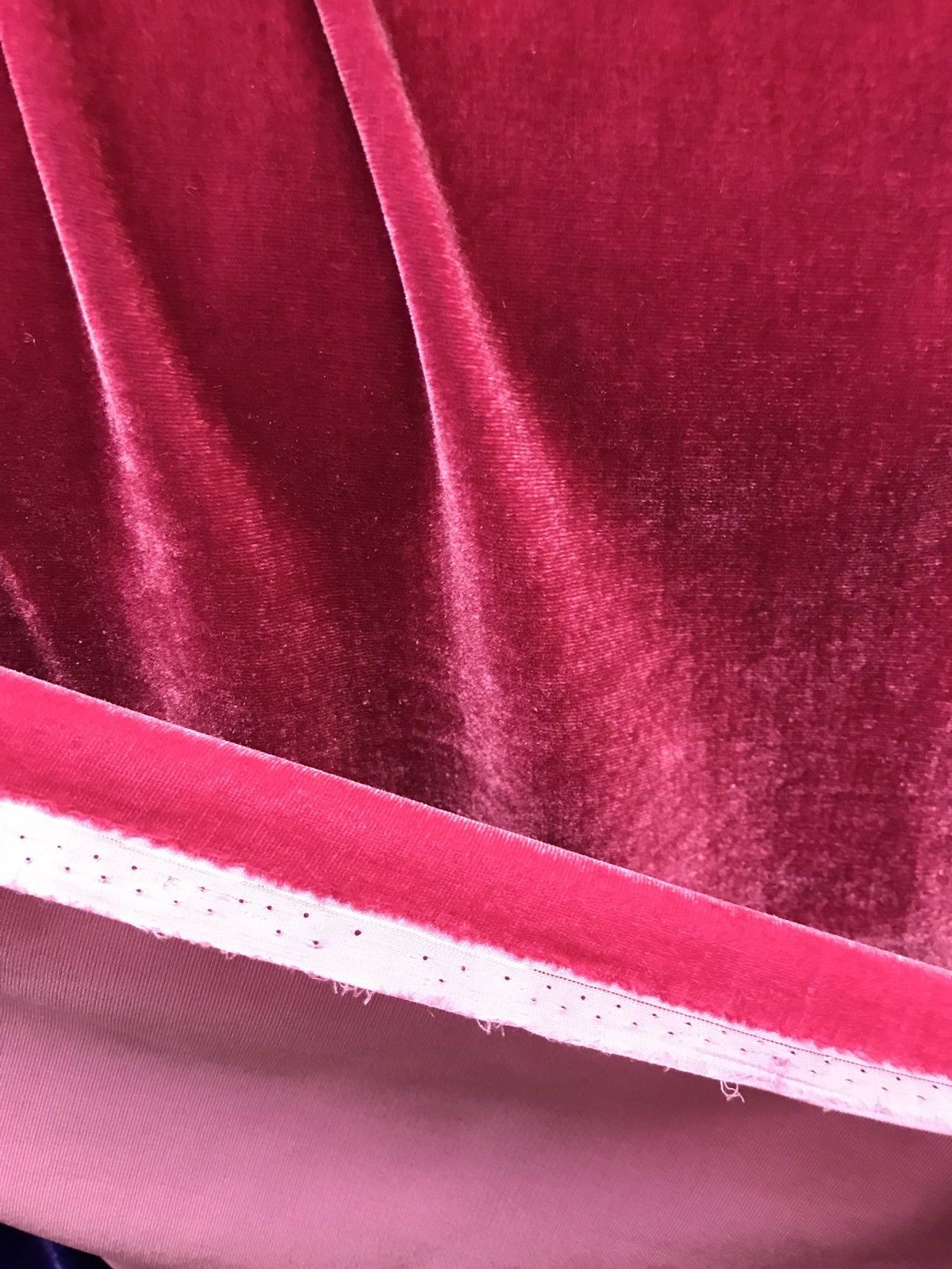 Designer Silk Rayon Velvet Fabric- Fuchsia Pink- Dress Weight- Sold By The Yard - Fancy Styles Fabric Pierre Frey Lee Jofa Brunschwig & Fils