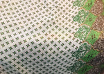 NEW! 100% Silk Chiffon Bohemian Fabric Green Dot Floral By The Yard - Fancy Styles Fabric Pierre Frey Lee Jofa Brunschwig & Fils