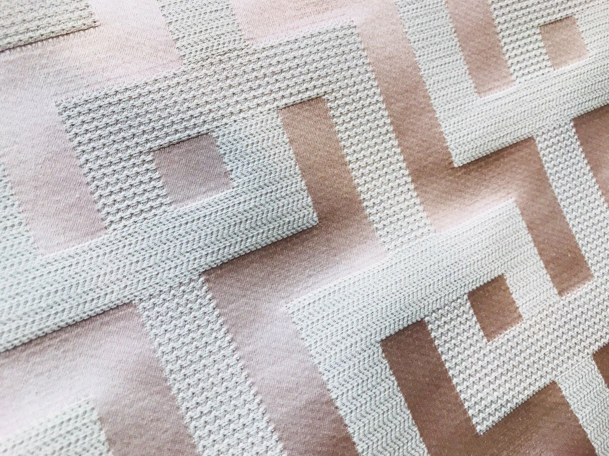 NEW Rose Gold Pink Designer Brocade Satin Upholstery Fabric- By The Yard - Fancy Styles Fabric Pierre Frey Lee Jofa Brunschwig & Fils