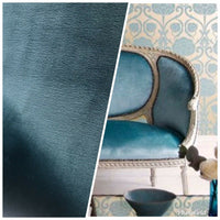 NEW! Prince Burgess - Designer Velvet Upholstery Fabric - Dark Turquoise Blue - Fancy Styles Fabric Pierre Frey Lee Jofa Brunschwig & Fils