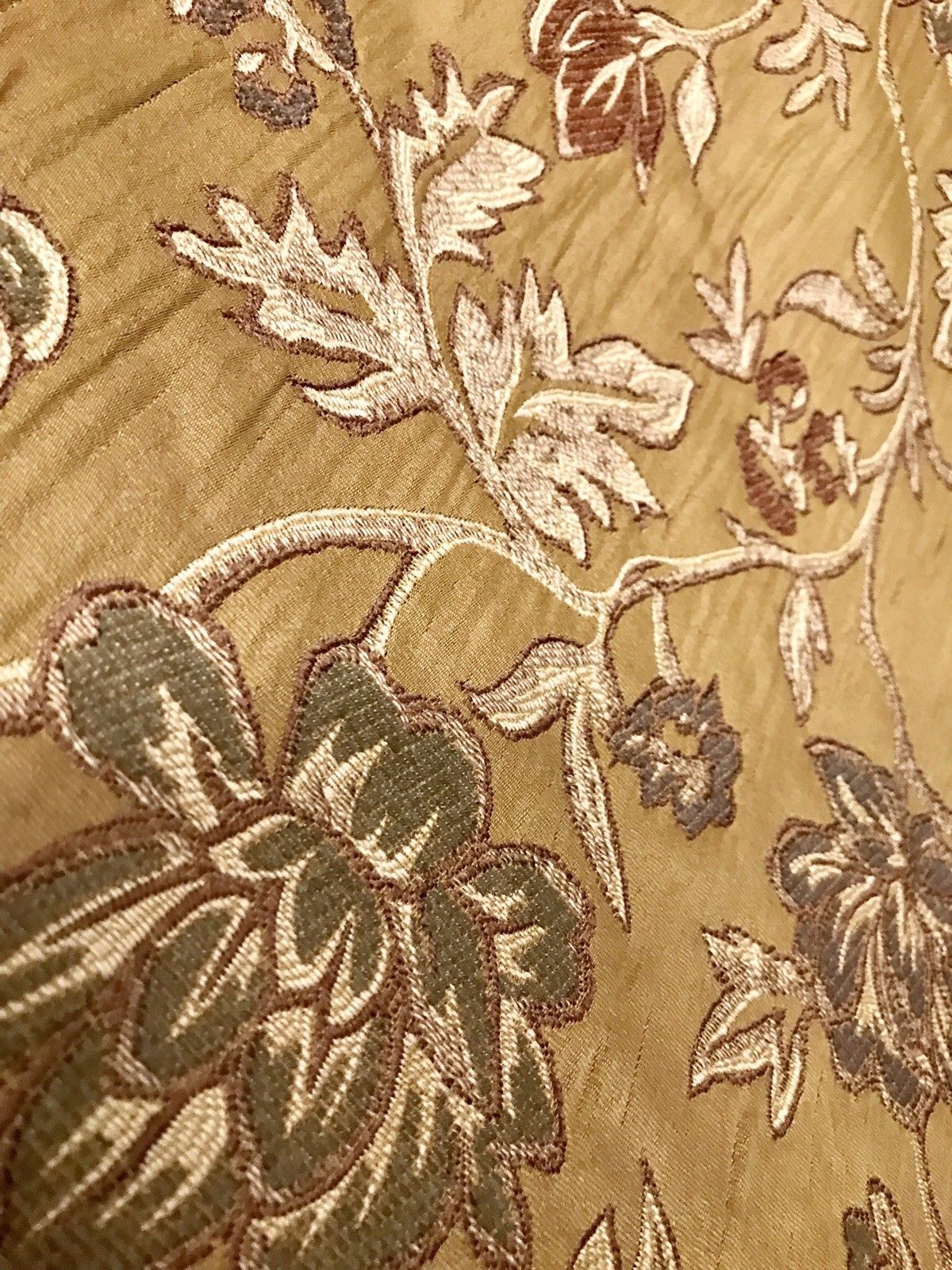 NEW Designer Jacquard Brocade Damask Upholstery Fabric- Mustard Yellow - Fancy Styles Fabric Boutique