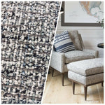 Designer Upholstery Heavyweight Tweed Fabric- Grey Melange- Sold By The Yard - Fancy Styles Fabric Pierre Frey Lee Jofa Brunschwig & Fils