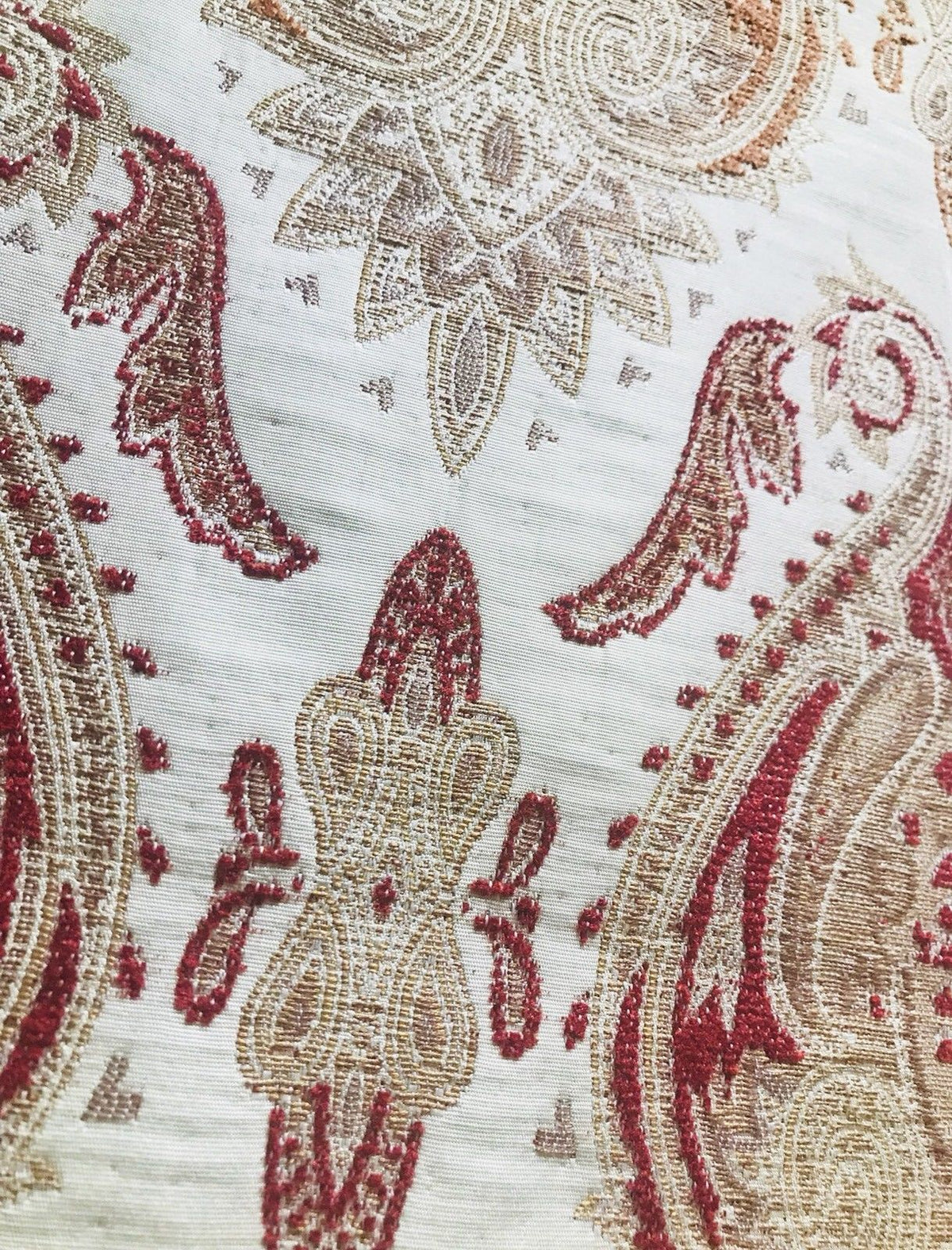 SWATCH Designer Brocade Damask Fabric - Antique Floral - Upholstery - Fancy Styles Fabric Pierre Frey Lee Jofa Brunschwig & Fils