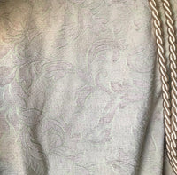 SALE! Designer Velvet Chenille Burnout Fabric - Antique Pink And Aqua - Fancy Styles Fabric Pierre Frey Lee Jofa Brunschwig & Fils