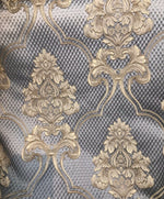 NEW Princess Clara Designer Satin Damask Upholstery Drapery Fabric - Pewter Gray BTY - Fancy Styles Fabric Pierre Frey Lee Jofa Brunschwig & Fils