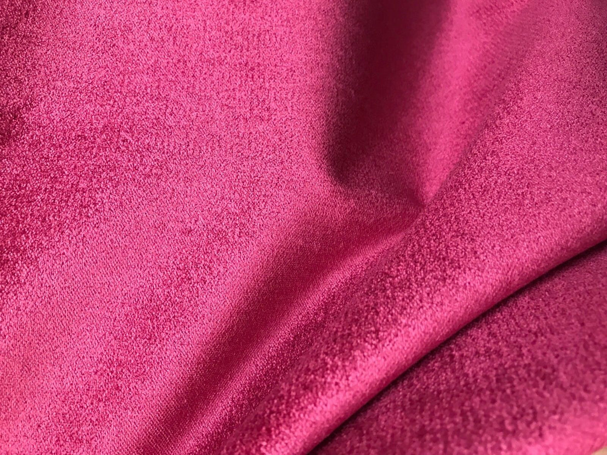Designer Heavy Weight Upholstery Velvet Fabric- Fuchsia Pink- Sold By The Yard - Fancy Styles Fabric Pierre Frey Lee Jofa