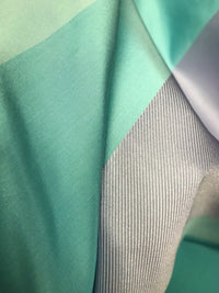 NEW! Queen Kirsten 100% Silk Rib Taffeta Fabric With Aqua, Turquoise, Lilac Pastel Stripe - Fancy Styles Fabric Pierre Frey Lee Jofa Brunschwig & Fils