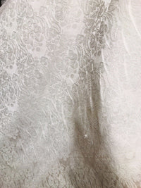 NEW SALE Designer Brocade Satin Damask Fabric- Antique Rose Gold- By The yard - Fancy Styles Fabric Boutique