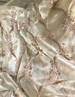 NEW! 110” Wide Designer Sheer Voile and Pink Lurex Drapery Fabric - Fancy Styles Fabric Pierre Frey Lee Jofa Brunschwig & Fils