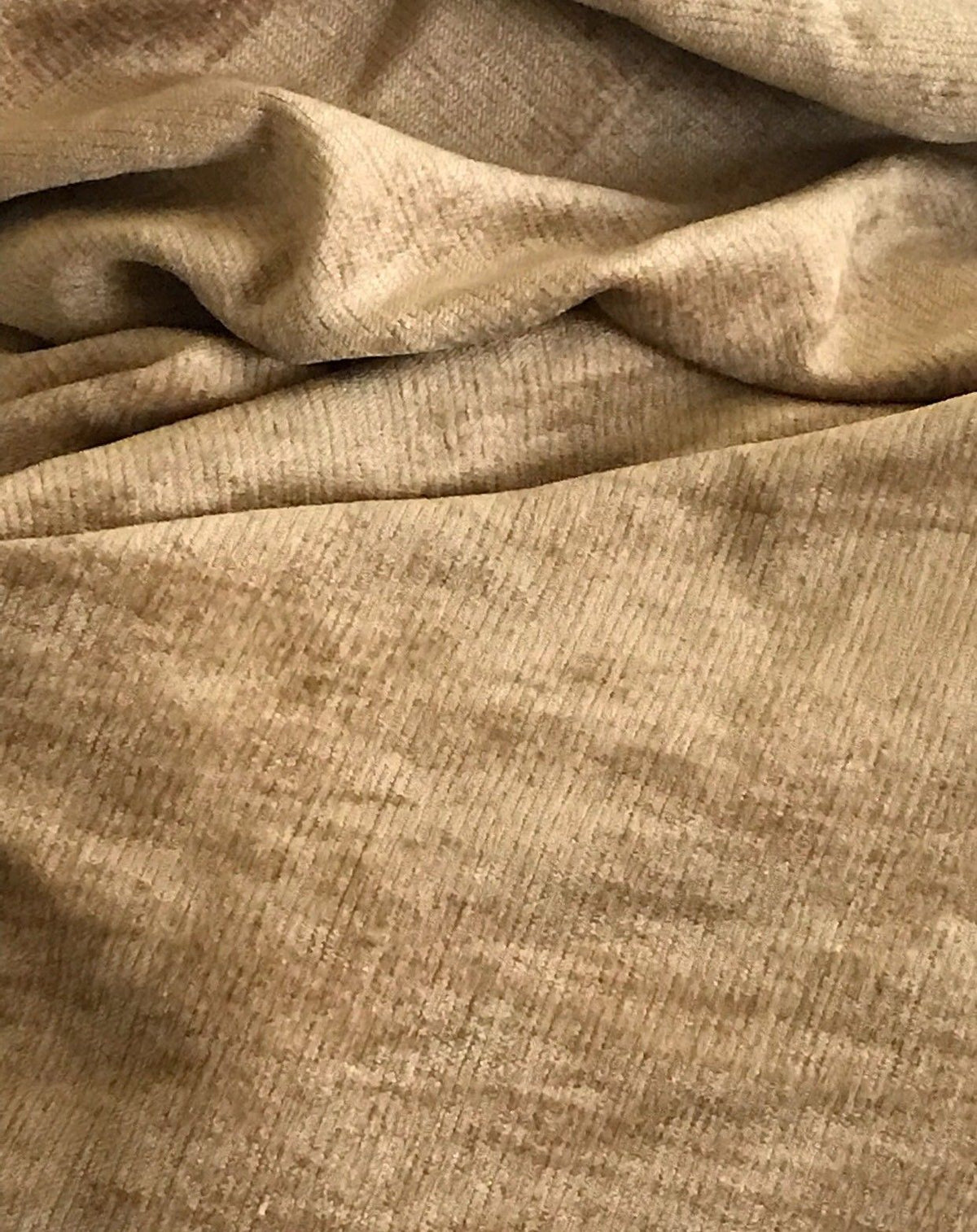 SALE! Designer Upholstery Chenille Velvet Fabric - Honey Beige - Fancy Styles Fabric Pierre Frey Lee Jofa Brunschwig & Fils