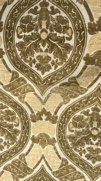 NEW Double Sided Burnout Chenille Velvet Fabric- Mustard Yellow- Upholstery - Fancy Styles Fabric Boutique