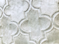 NEW! Designer Brocade Satin Fabric Interior Design- White Cross- Upholstery - Fancy Styles Fabric Boutique