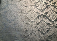 NEW Duke Albert Double Sided Burnout Chenille Velvet Fabric- Gray Upholstery Damask - Fancy Styles Fabric Pierre Frey Lee Jofa Brunschwig & Fils