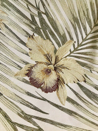 BACK IN STOCK! Sir Mathew Designer Brocade Upholstery Fabric- Palm Leaves Floral Cream - Fancy Styles Fabric Pierre Frey Lee Jofa Brunschwig & Fils