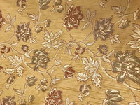 NEW Designer Jacquard Brocade Damask Upholstery Fabric- Mustard Yellow - Fancy Styles Fabric Boutique