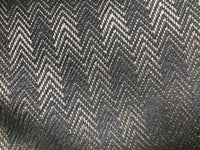 Countess Claire Designer Upholstery Herringbone Chevron Pattern Tweed Fabric -Blue-Gray - Fancy Styles Fabric Pierre Frey Lee Jofa Brunschwig & Fils