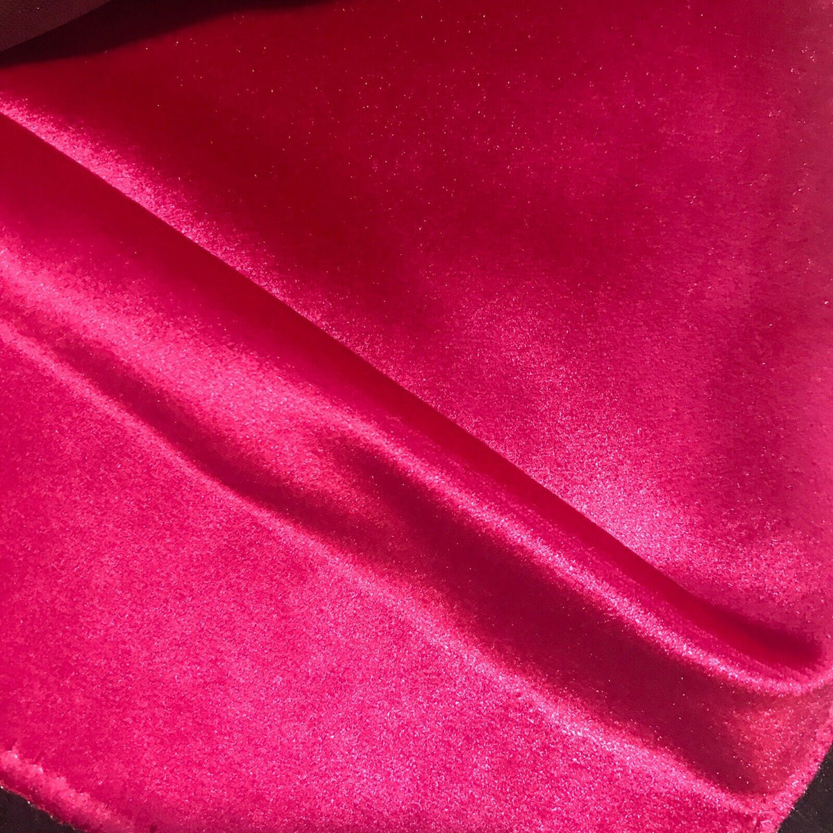 Designer Drapery And Upholstery Velvet Fabric - Solid Fuchsia Pink- BTY - Fancy Styles Fabric Pierre Frey Lee Jofa Brunschwig & Fils