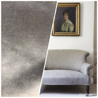 NEW! Prince Burgess - Designer SOFT Heavyweight Velvet Upholstery Fabric - Grey - Fancy Styles Fabric Pierre Frey Lee Jofa Brunschwig & Fils