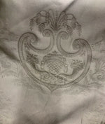 NEW! 100% Silk Jacquard Neoclassical Fabric - Tone On Tone Light Gray- Damask - Fancy Styles Fabric Pierre Frey Lee Jofa Brunschwig & Fils