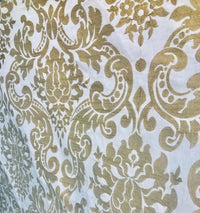 NEW Duchess Dolly Novelty Belgium Designer Imported 100% Linen Damask Fabric Gold - Fancy Styles Fabric Pierre Frey Lee Jofa Brunschwig & Fils