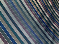NEW 100% Silk Taffeta Fabric Blue Multicolor Stripes - Fancy Styles Fabric Pierre Frey Lee Jofa Brunschwig & Fils
